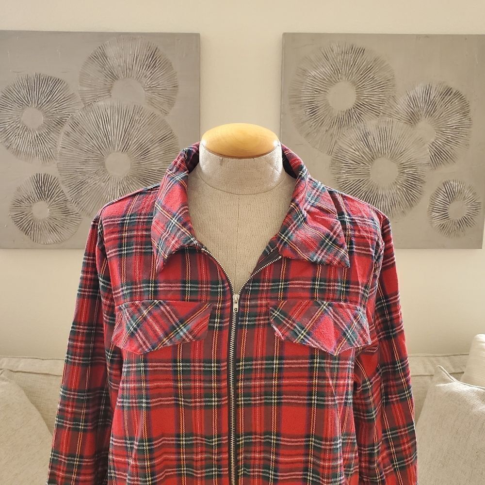 Camisa Zip-Up Tunic sz XXL - Picture 5 of 13